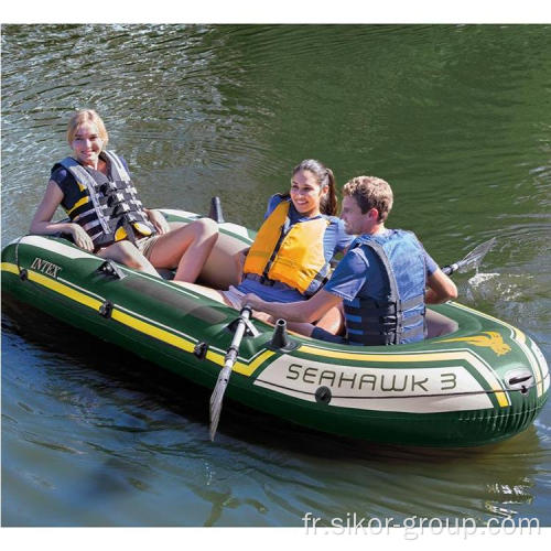 INTEX 68380 Seahawk 3 Ensemble de bateaux Set Boat de pêche gonflable